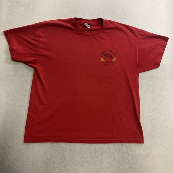 Hanes Other - Vintage 1998 Chinese New Year T-Shirt Men's Size XL Red Year of the Tiger Tee